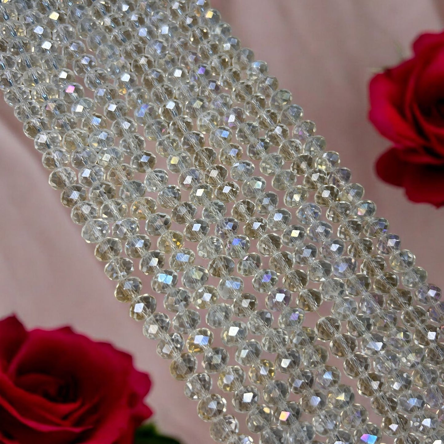 Crystal Beads 8mm - White