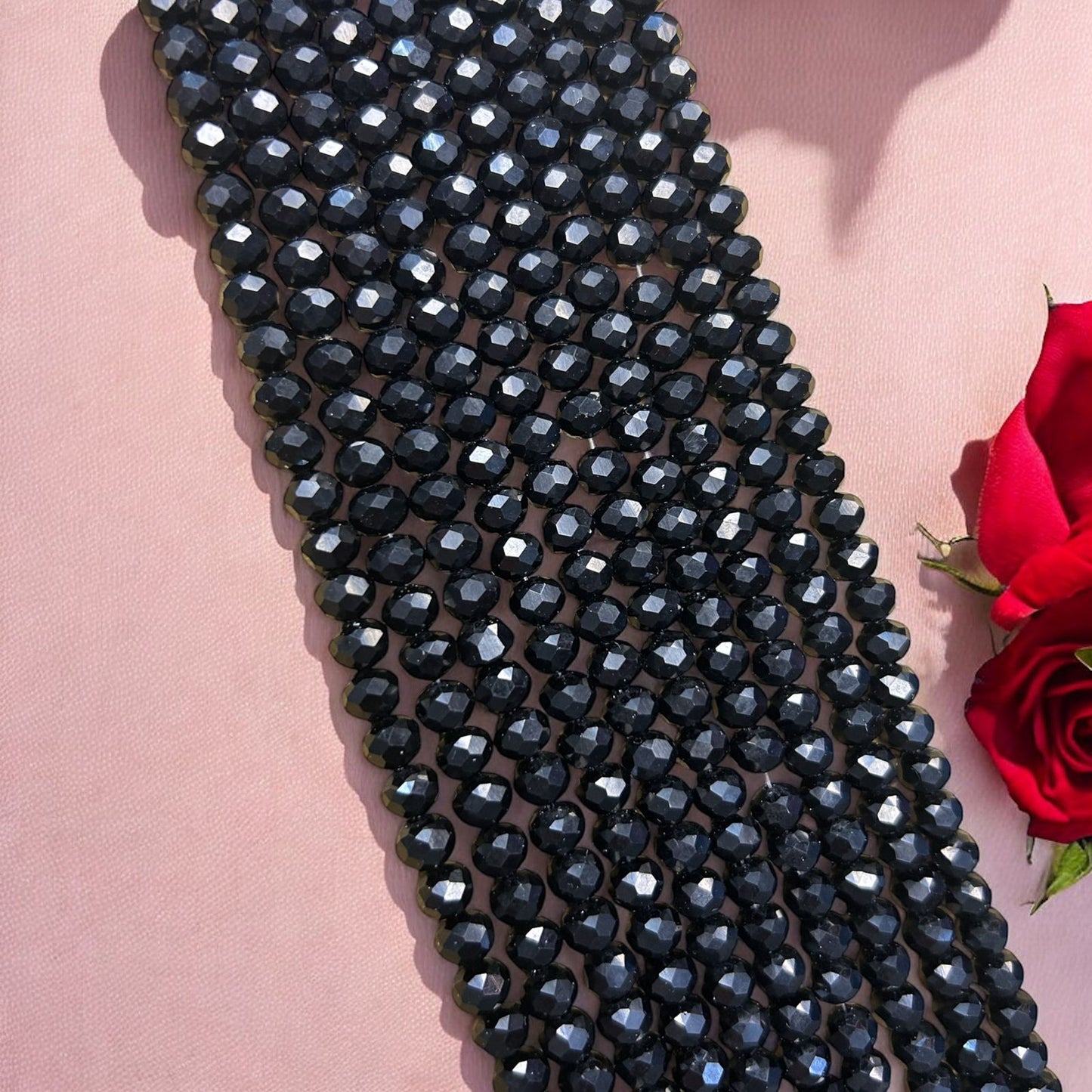 Crystal Beads 8mm - Black