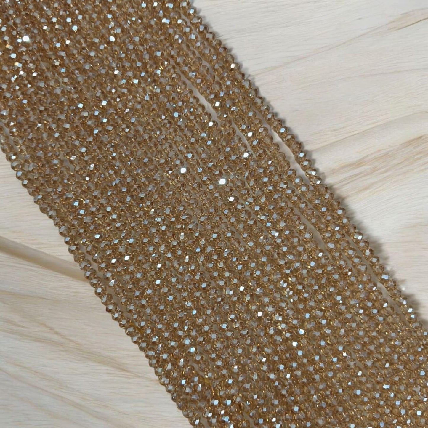 Crystal Beads 4mm - Gold
