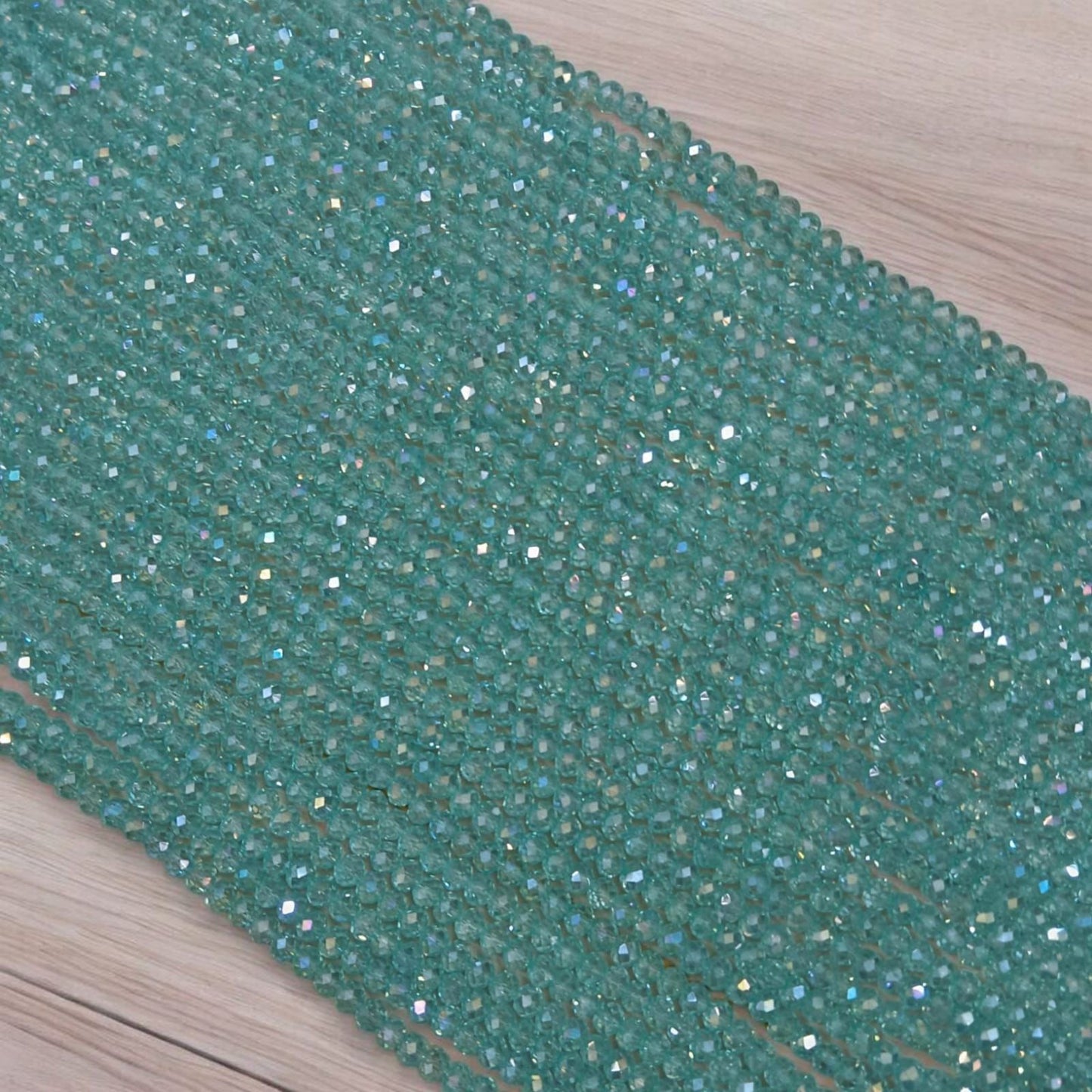 Crystal Beads 4mm - Light Blue