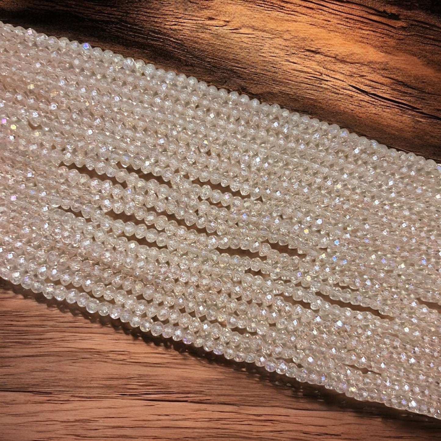 Crystal Beads 4mm - Light Peach