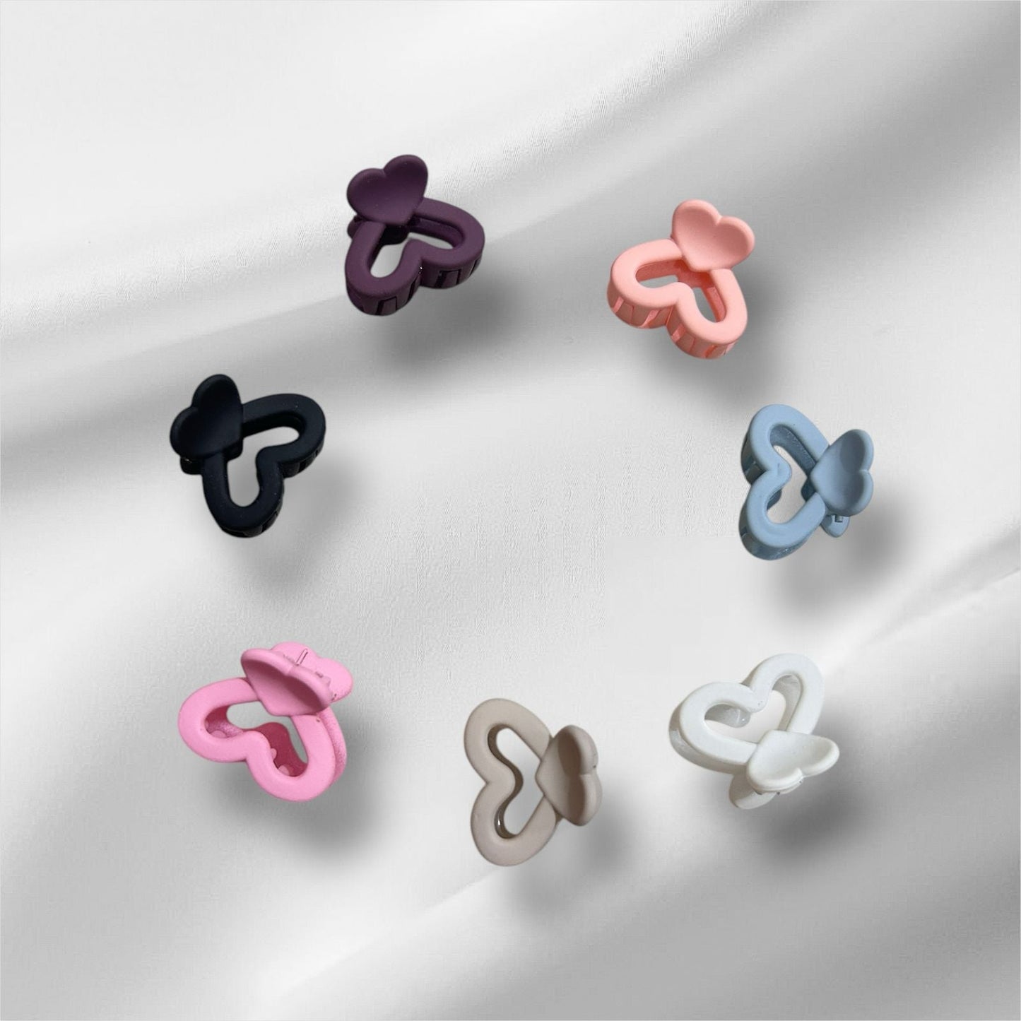 Korean Heart Hair Clips for Girls