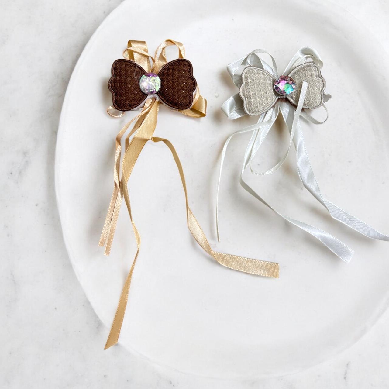 Bow Shaped Cute Hair Clips (1 Pair)