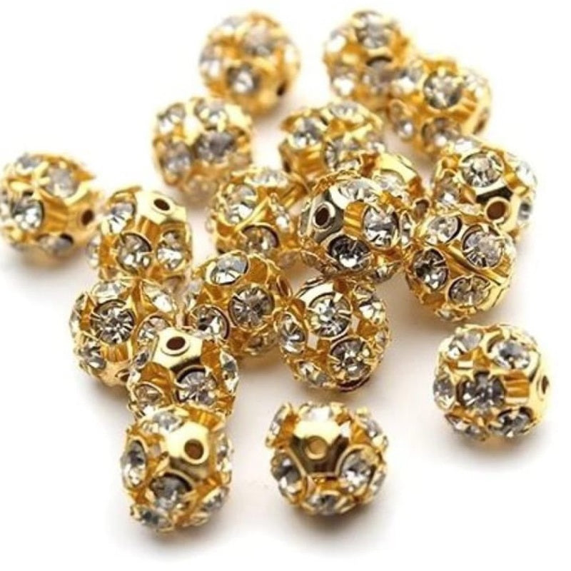 Stone Golden Balls (6Pcs)