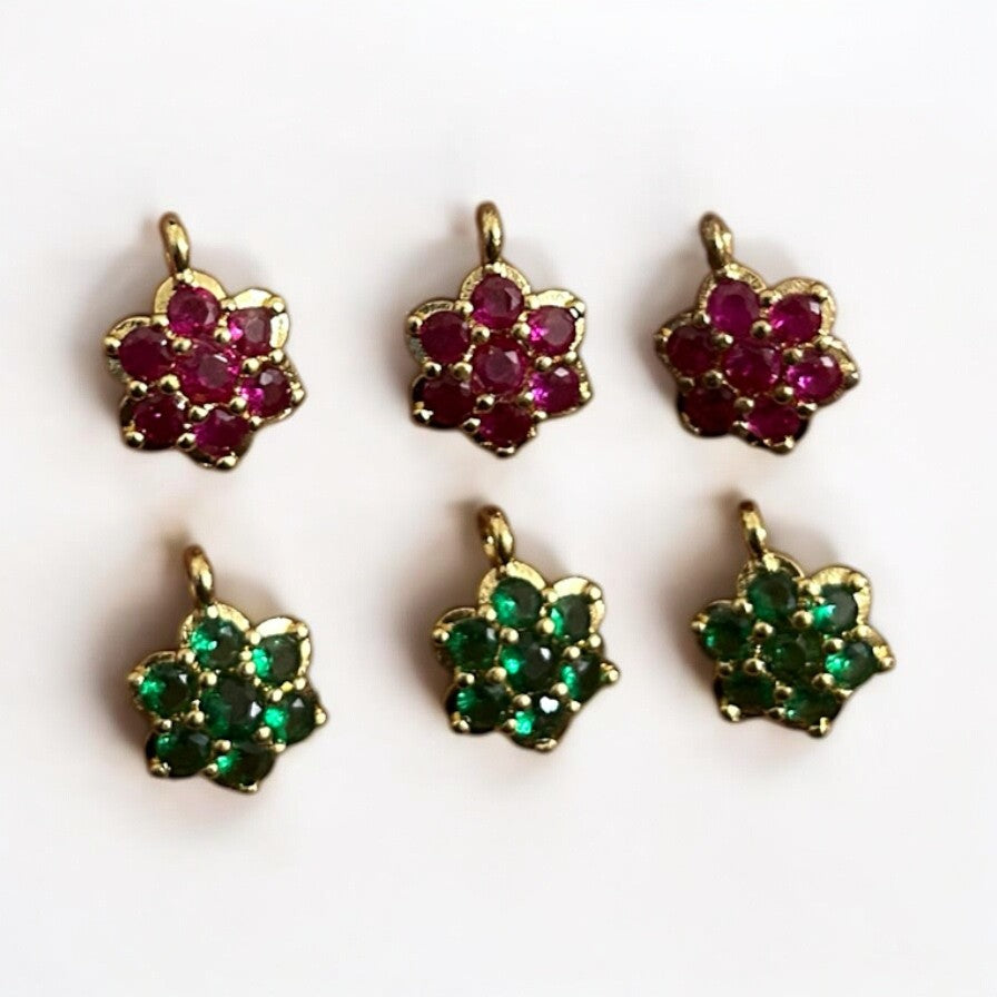 Luxury AD Stone Flower Pendant