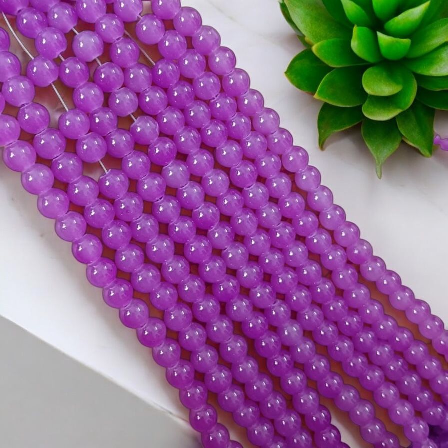 Jelly Beads 8mm - Dark Purple