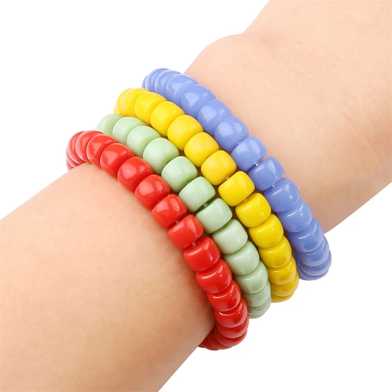 Corn Jelly Beads 8mm - Purple