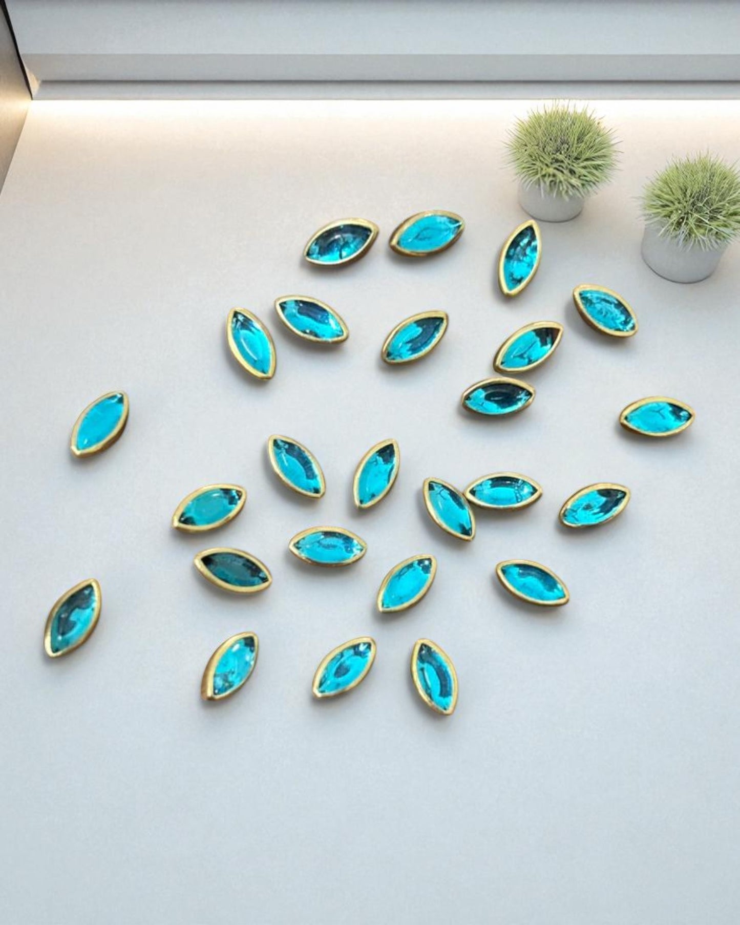 Eye Kundan Stones (10gms) for Jewelry Making, Bangles & Embroidery