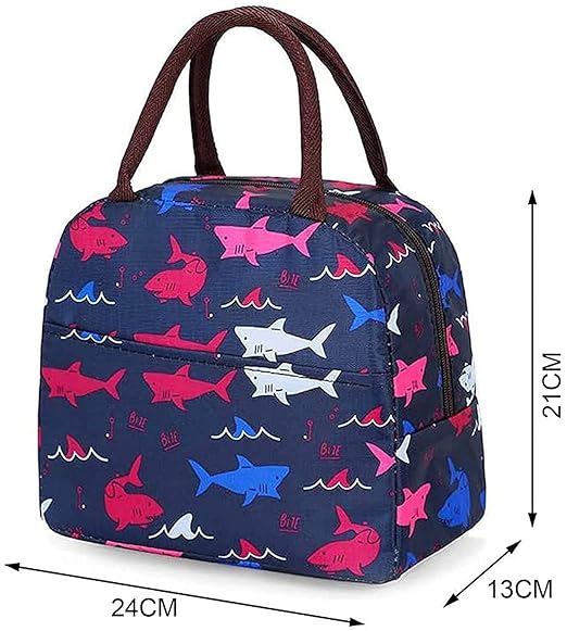 Premium Big Fish Printed Insulated Leak-Proof Lunch bag for Kids & Adults