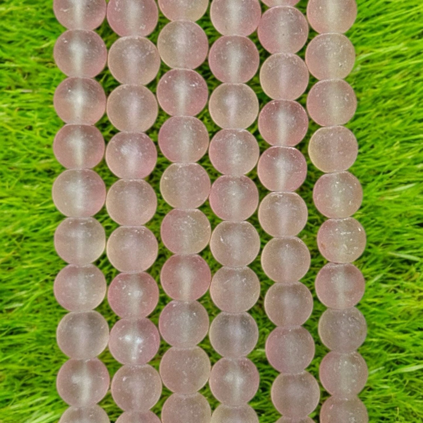 Ice Matte Beads 8mm - Light Pink
