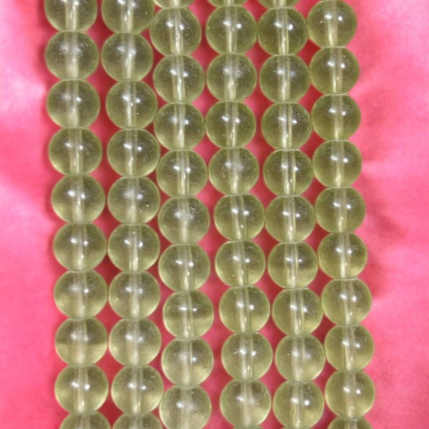 Ice Matte Beads 8mm - Pista Green