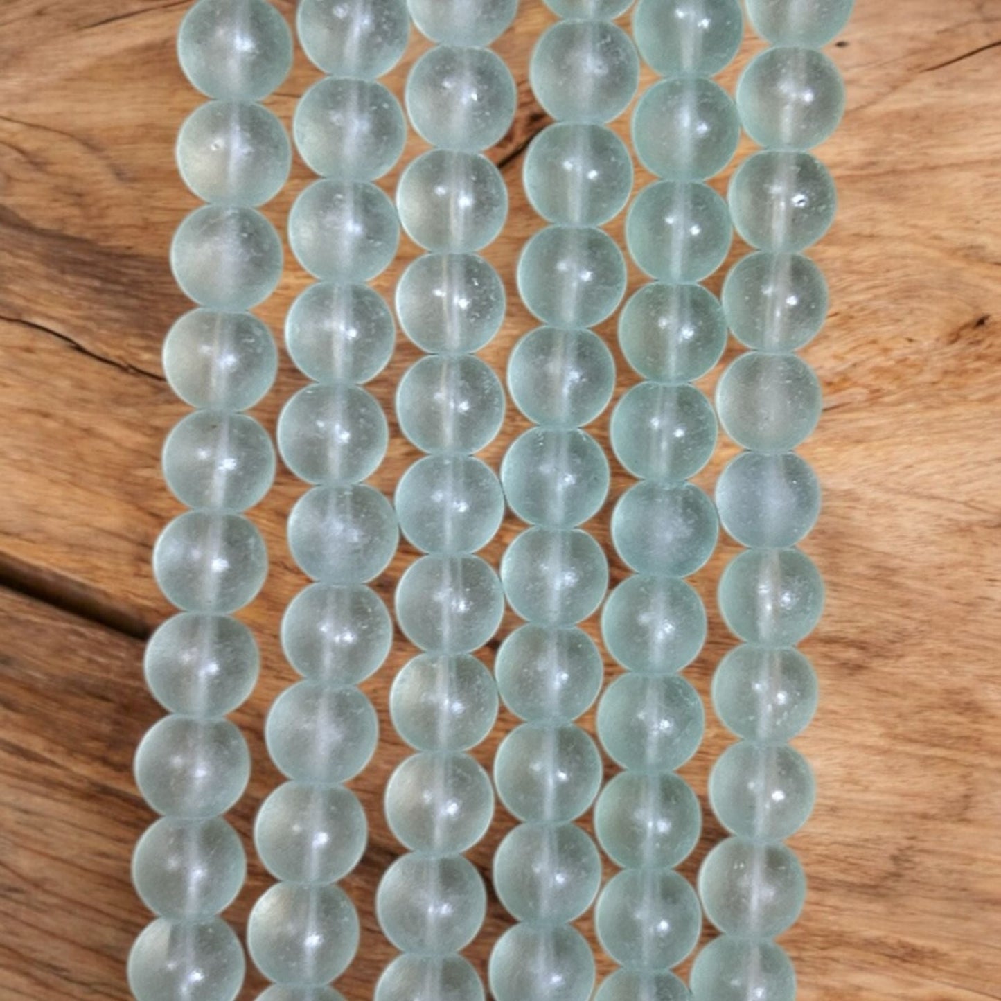 Ice Matte Beads 8mm - Light Green