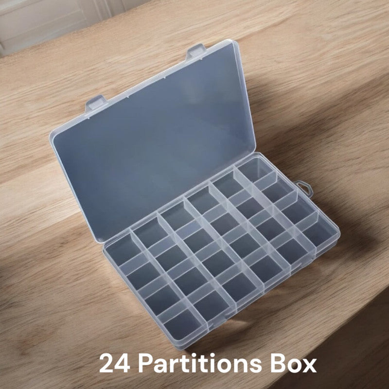 Jewellery Storage Box - 24 Partitions
