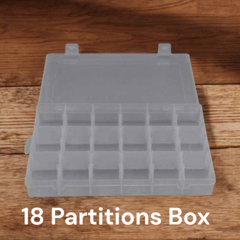 Jewellery Storage Box - 18 Partitions