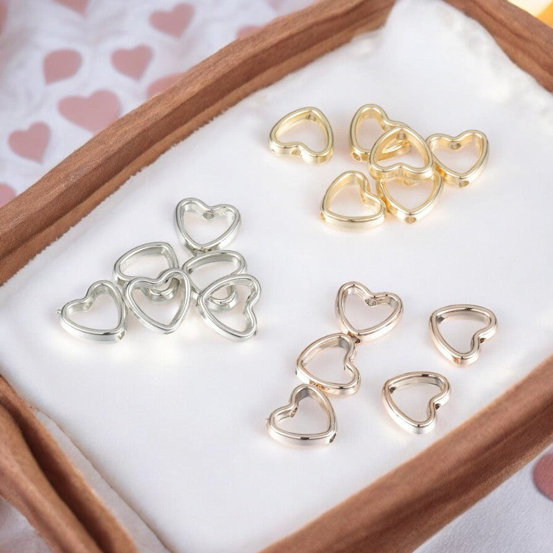 Heart Shape Spacer for Jewelry Making