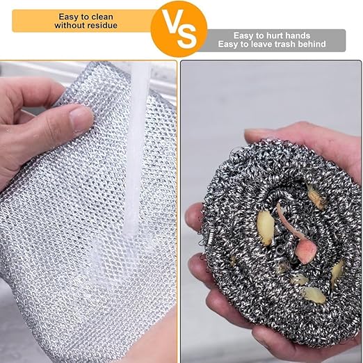Non Scratch Wire Dishwashing Cloth - 5 Pcs