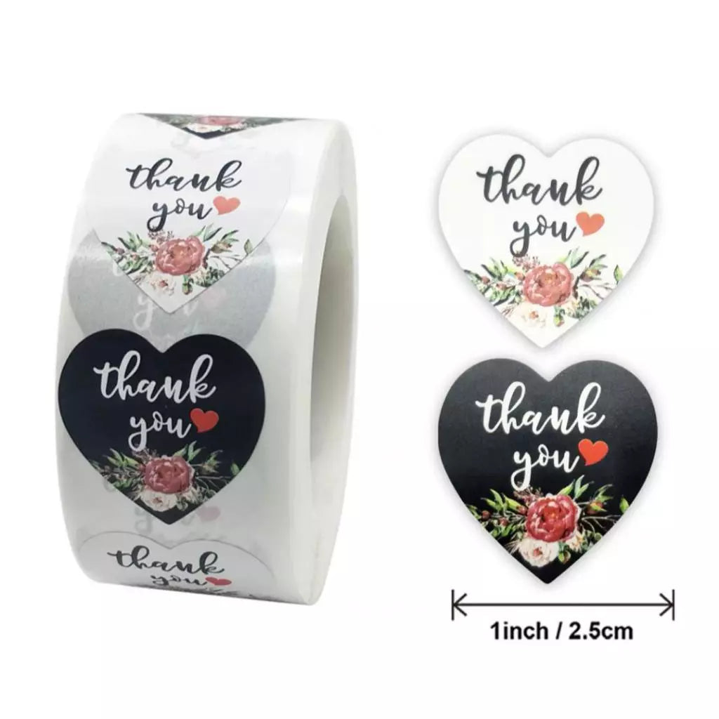 Thank You Stickers 500pcs - Type #3
