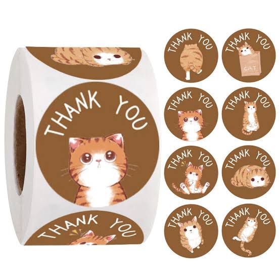 Thank You Stickers 500pcs - Type #5