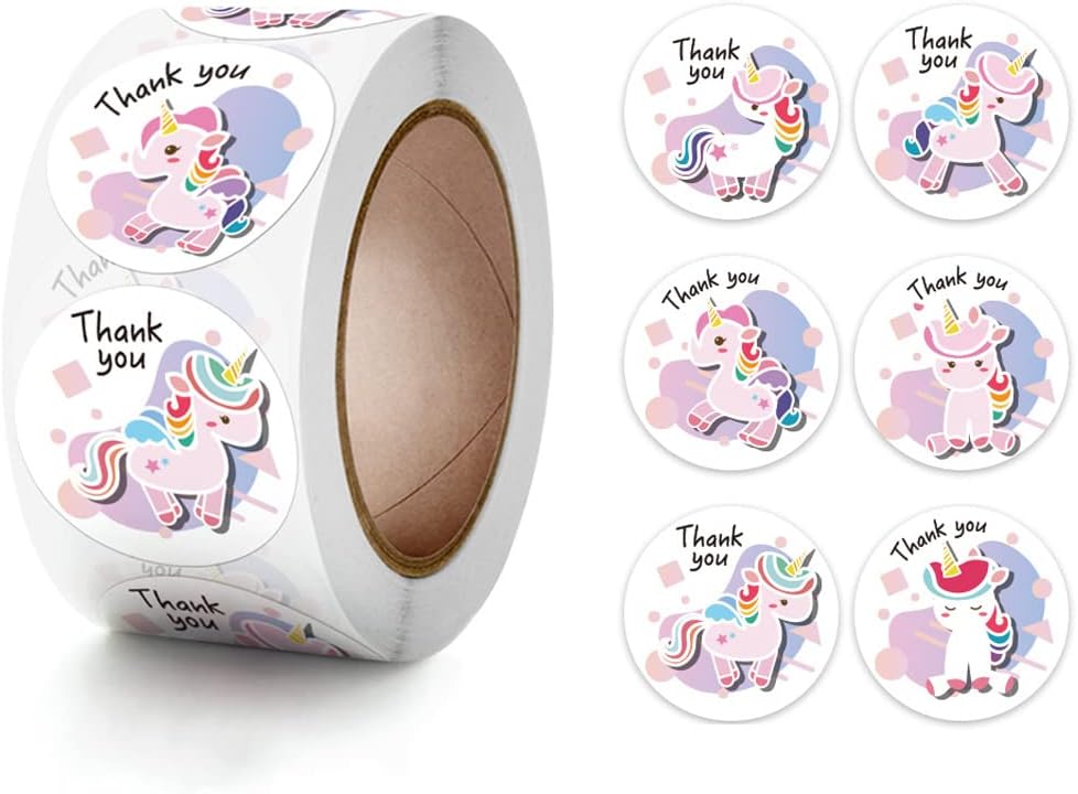 Thank You Stickers 500pcs - Type #8