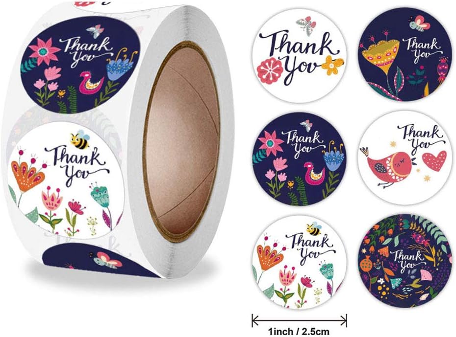 Thank You Stickers 500pcs - Type #10