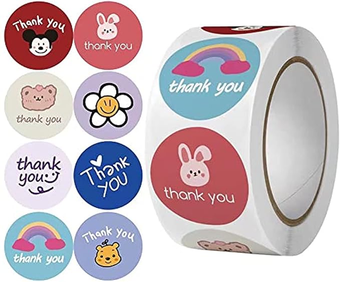 Thank You Stickers 500pcs - Type #11