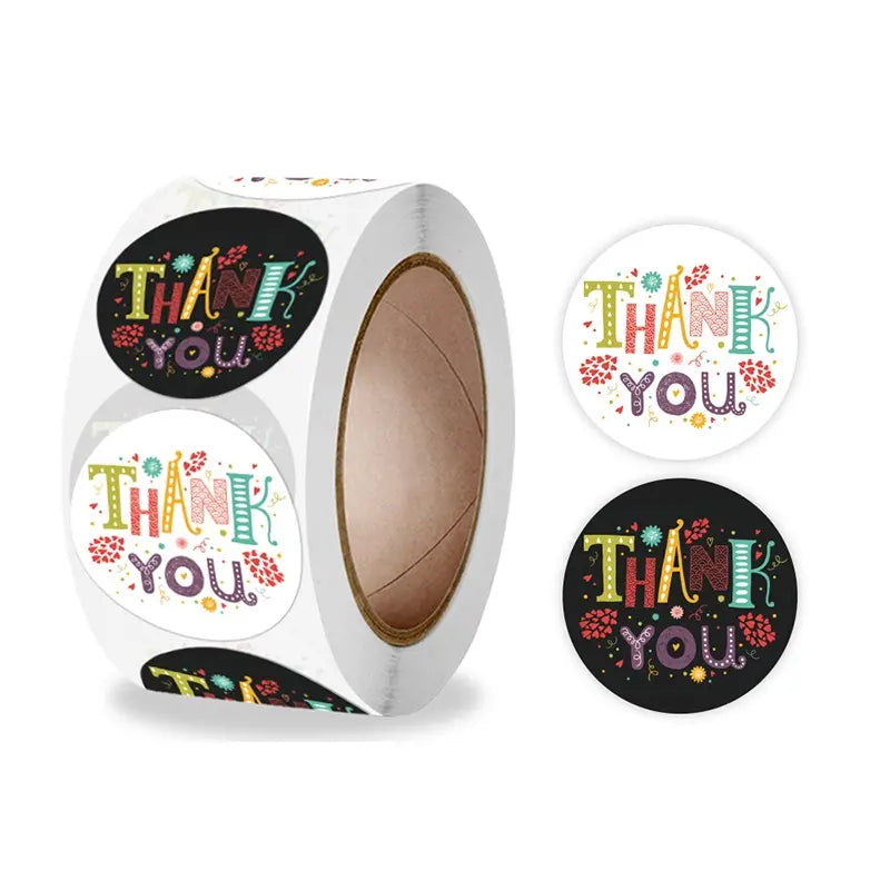 Thank You Stickers 500pcs - Type #13
