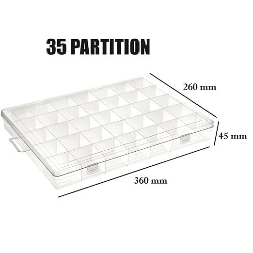 Jewellery Storage Box - 35 Partitions