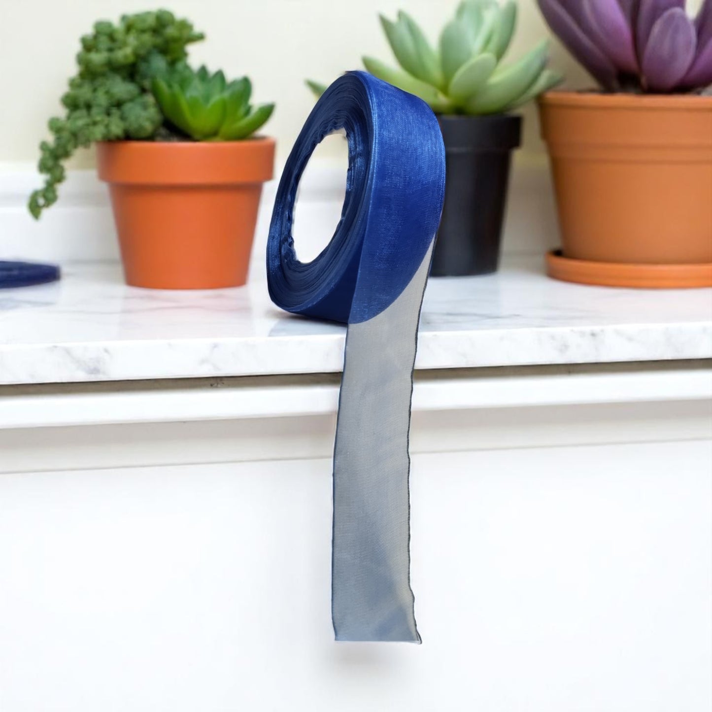 Organza Ribbon for Bow Making, Gift Wrapping, Crafting & Decoration (1 Inch, 40 - 45m)