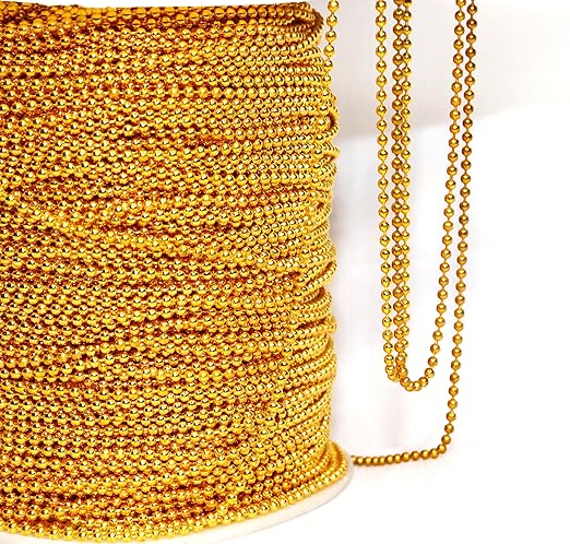 Golden Small Ball Chain 1.5mm (1 meter)