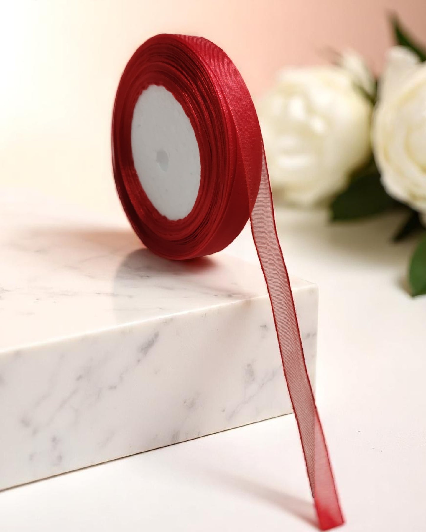 Organza Ribbon for Bow Making, Gift Wrapping, Crafting & Decoration (0.5 Inch, 40 - 45m)