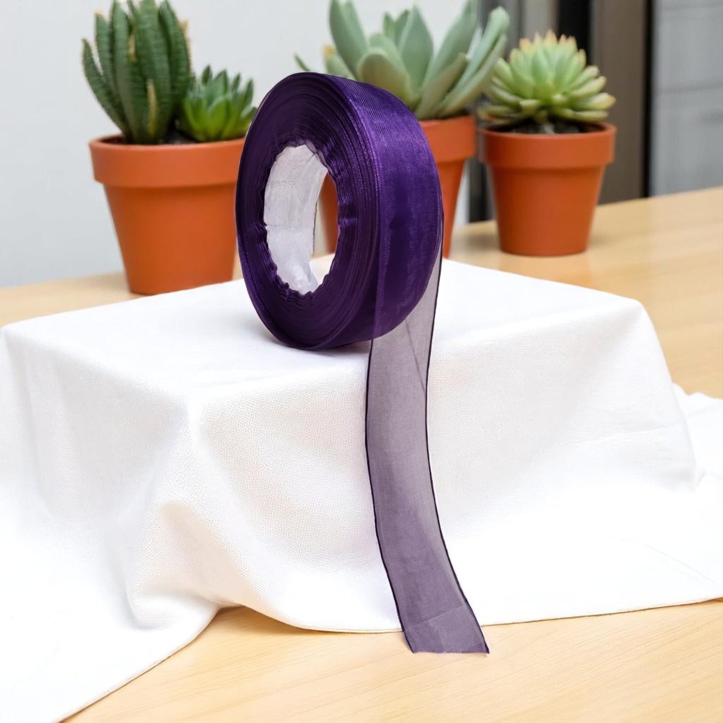 Organza Ribbon for Bow Making, Gift Wrapping, Crafting & Decoration (1 Inch, 40 - 45m)