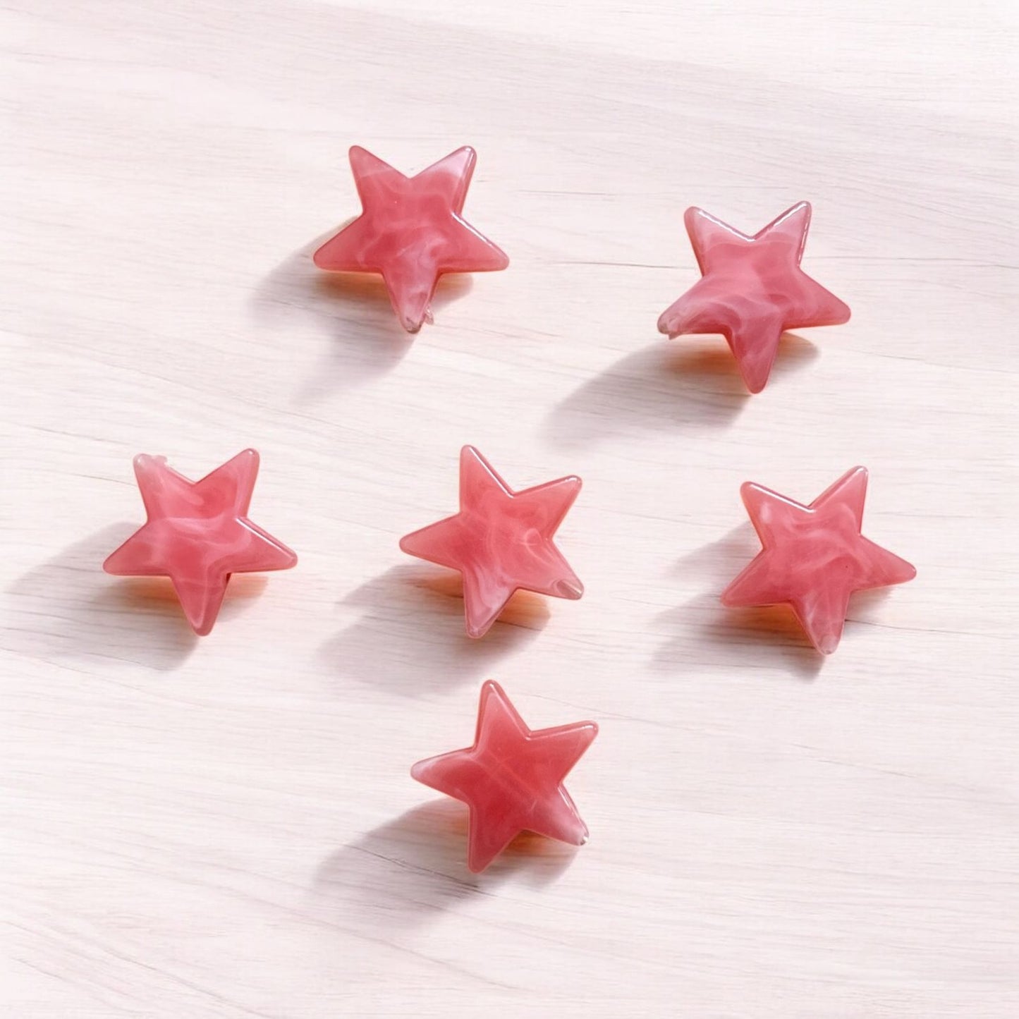 Marble Theme Fancy Star Charm (Pack of 10)