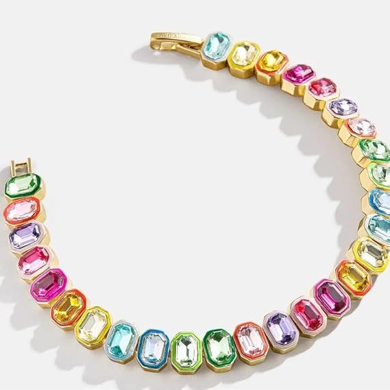 Trending Rectangle Glass Crystal Clip Stones (5pcs)