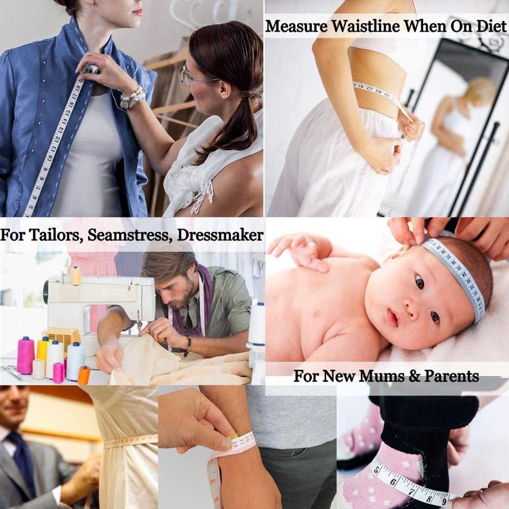 Sewing Tailor Tape - (1.5 m/150 cm) (60inch/5ft) (Pack of 1)
