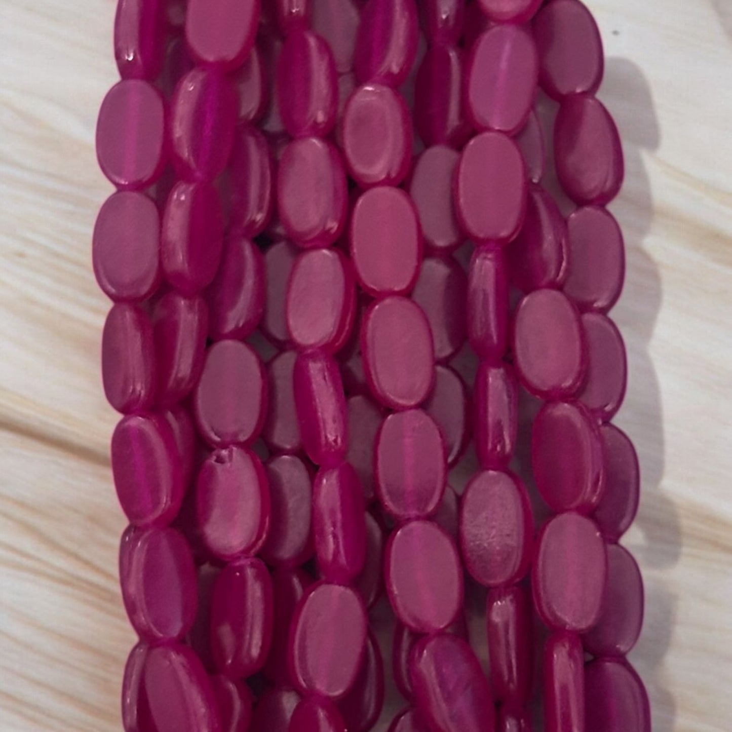 Tablet Beads for Crafts & Embroidery - Dark Pink