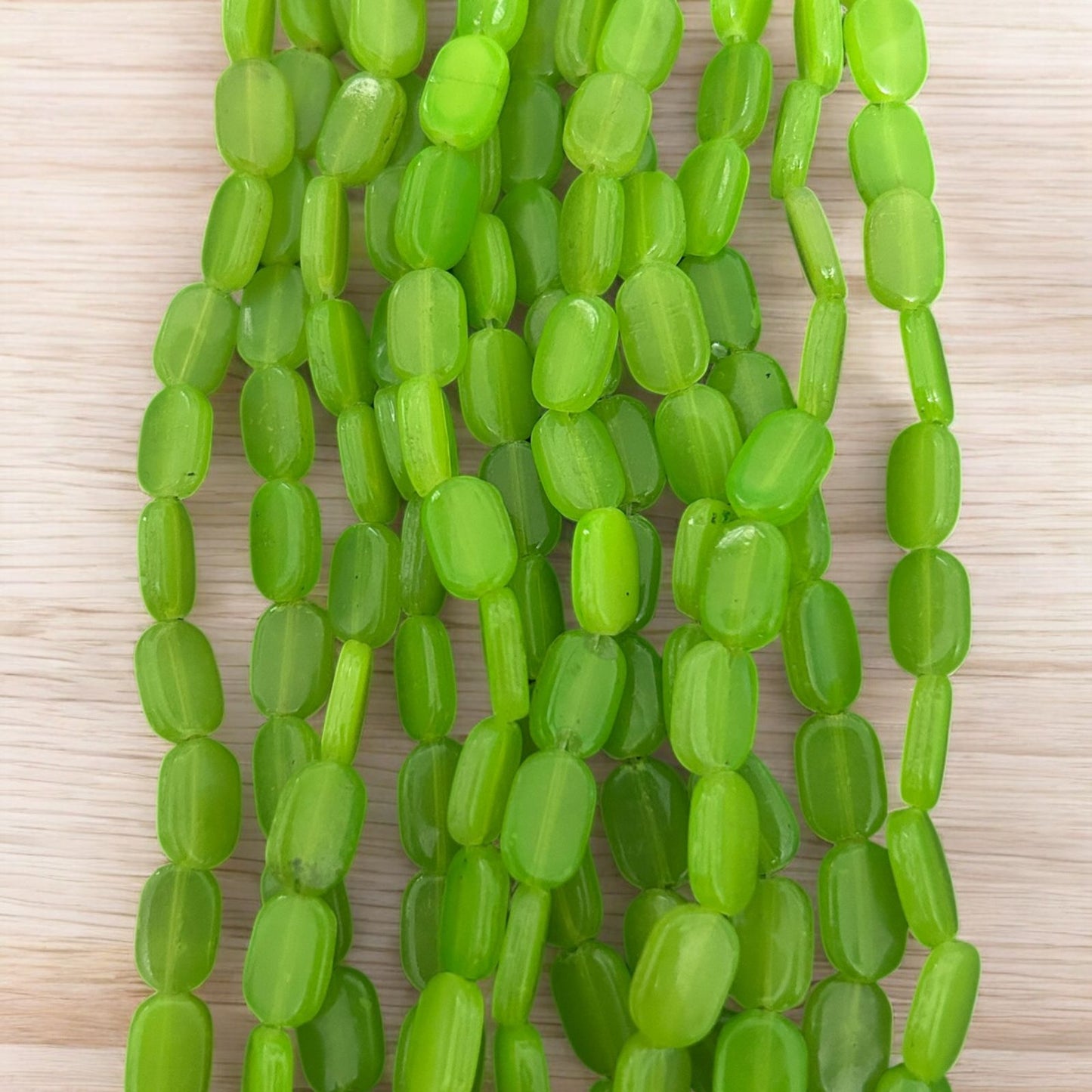 Tablet Beads for Crafts & Embroidery - Green