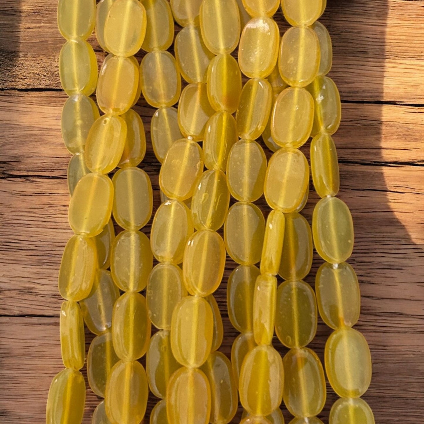 Tablet Beads for Crafts & Embroidery - Yellow