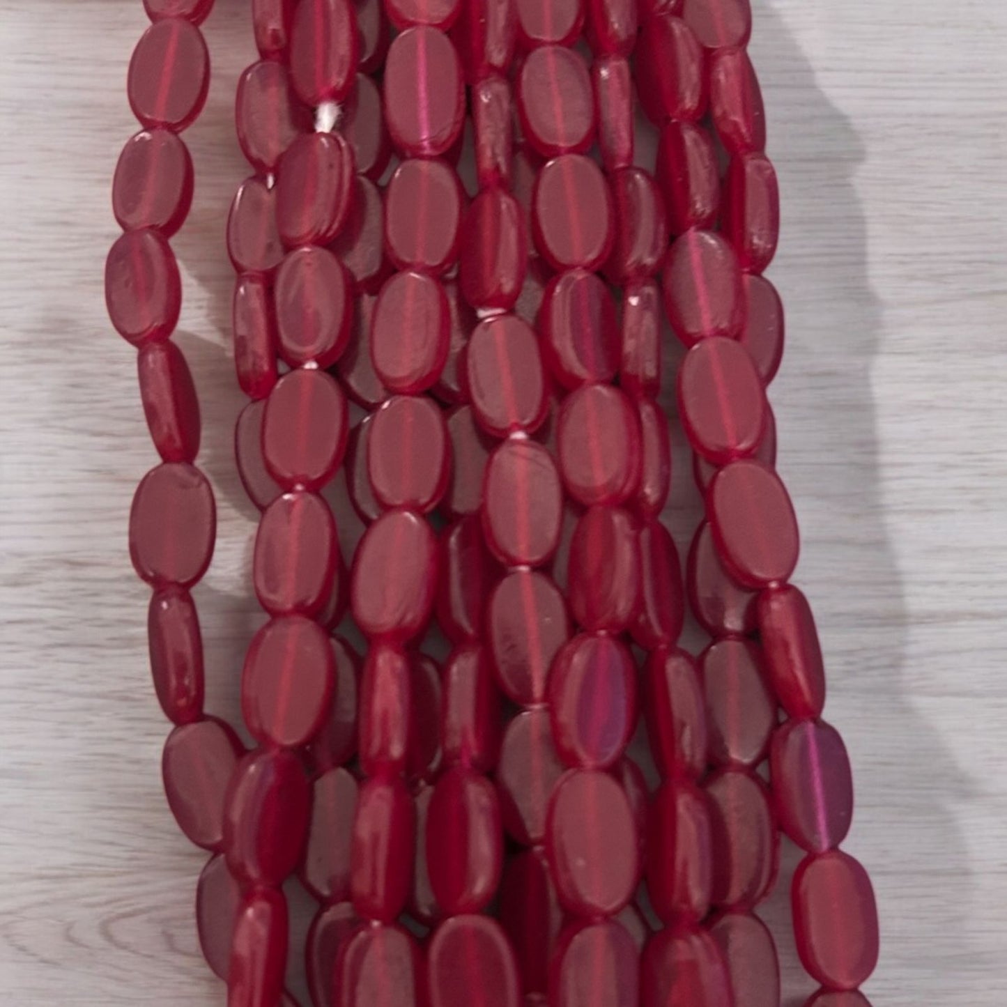 Tablet Beads for Crafts & Embroidery - Red