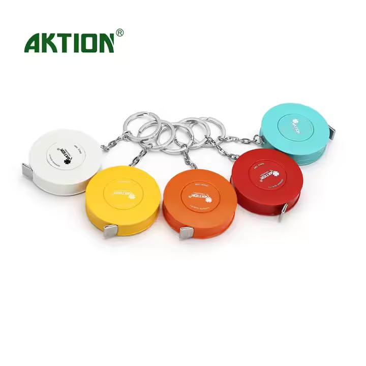 Multi-color Round-shaped 150 cm/60-inch Flexible retraceable Pocket-Roller Measuring Tape