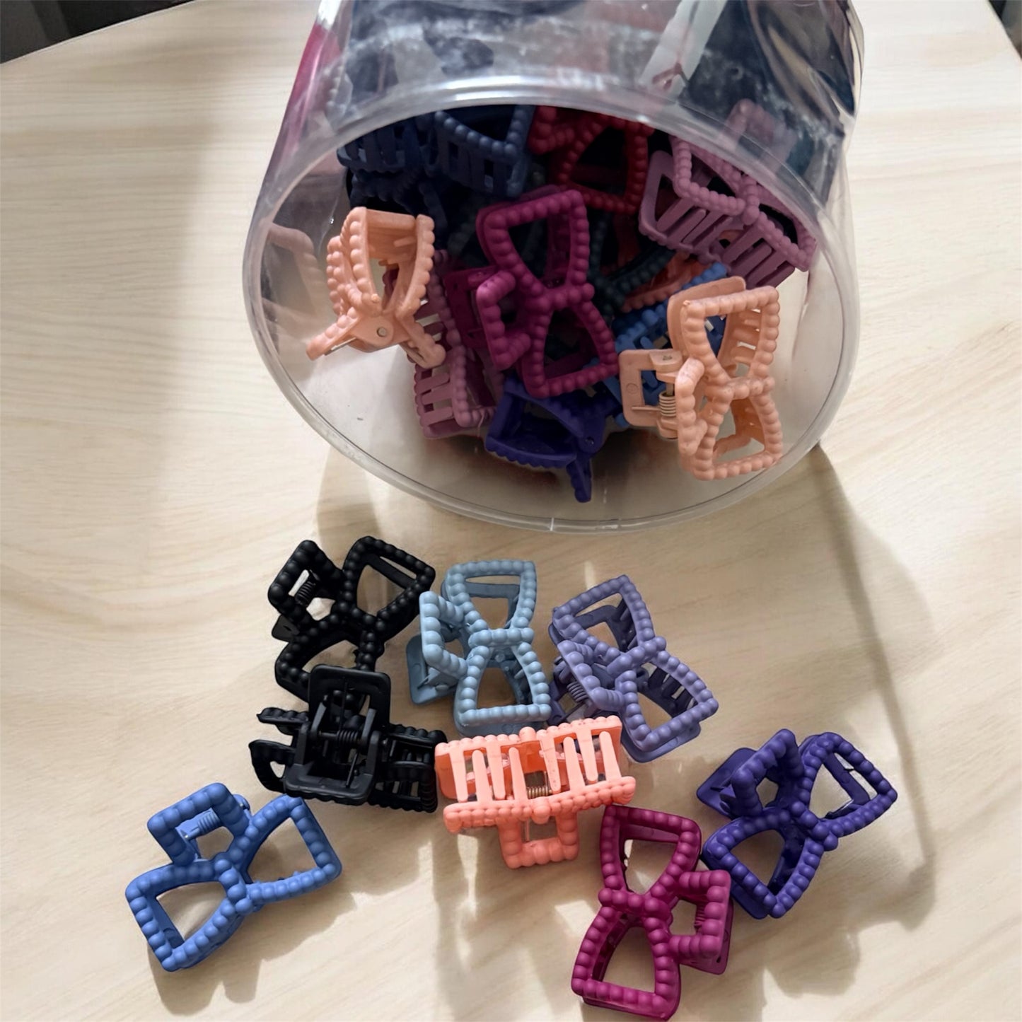 Matte Bow Korean Clips (Pack of 22 pcs) JHKC100255