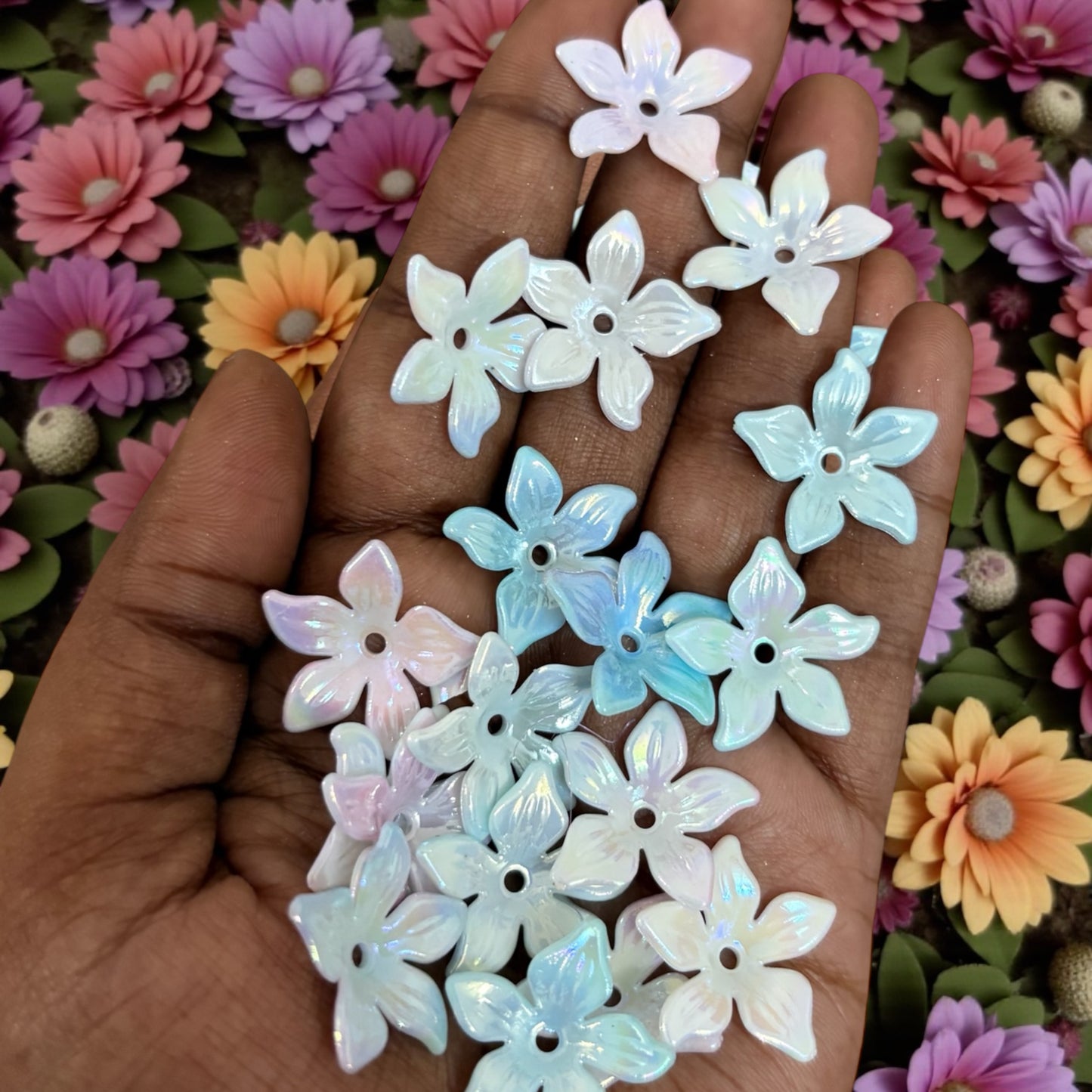 Daisy Dual Shade Acrylic Flower (10gms) - Type 1