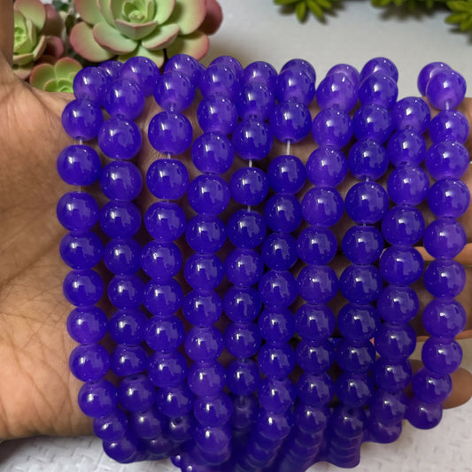 Jelly Beads 8mm - Dark Blue