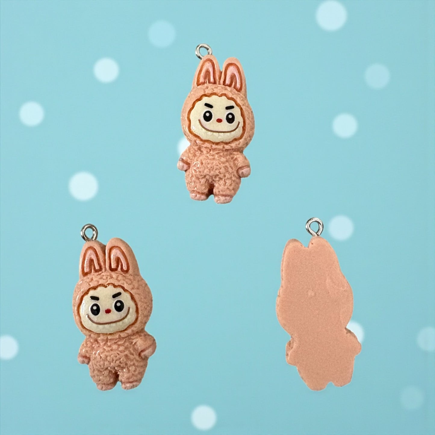 Trending Cute Labubu Silicon Charm 1pc