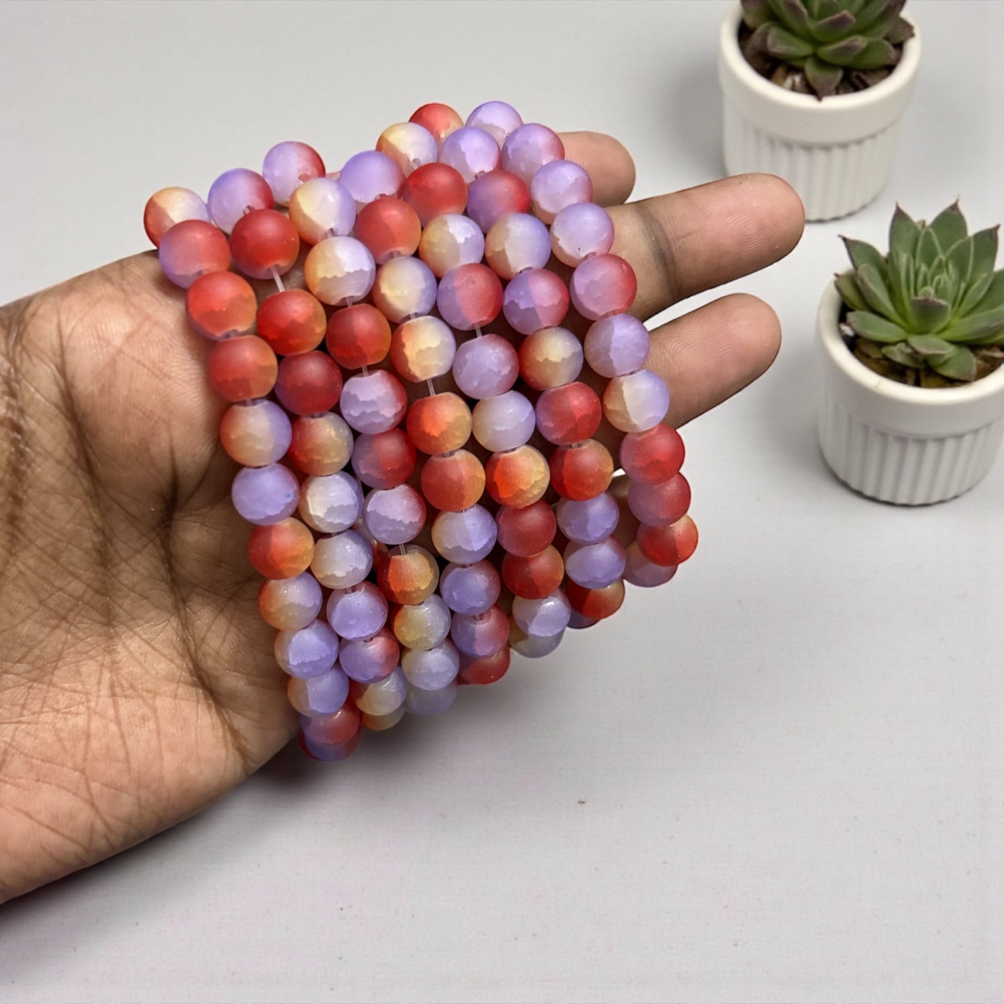 Marble Matte Beads 8mm - Type 6