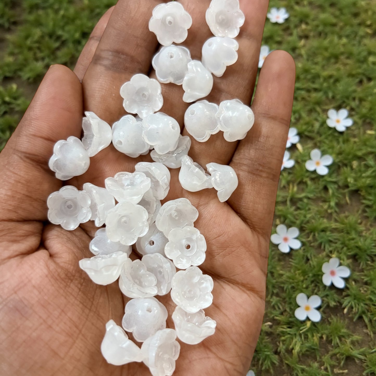 Premium Tulip Buds with Green Leaf (1 Pair)