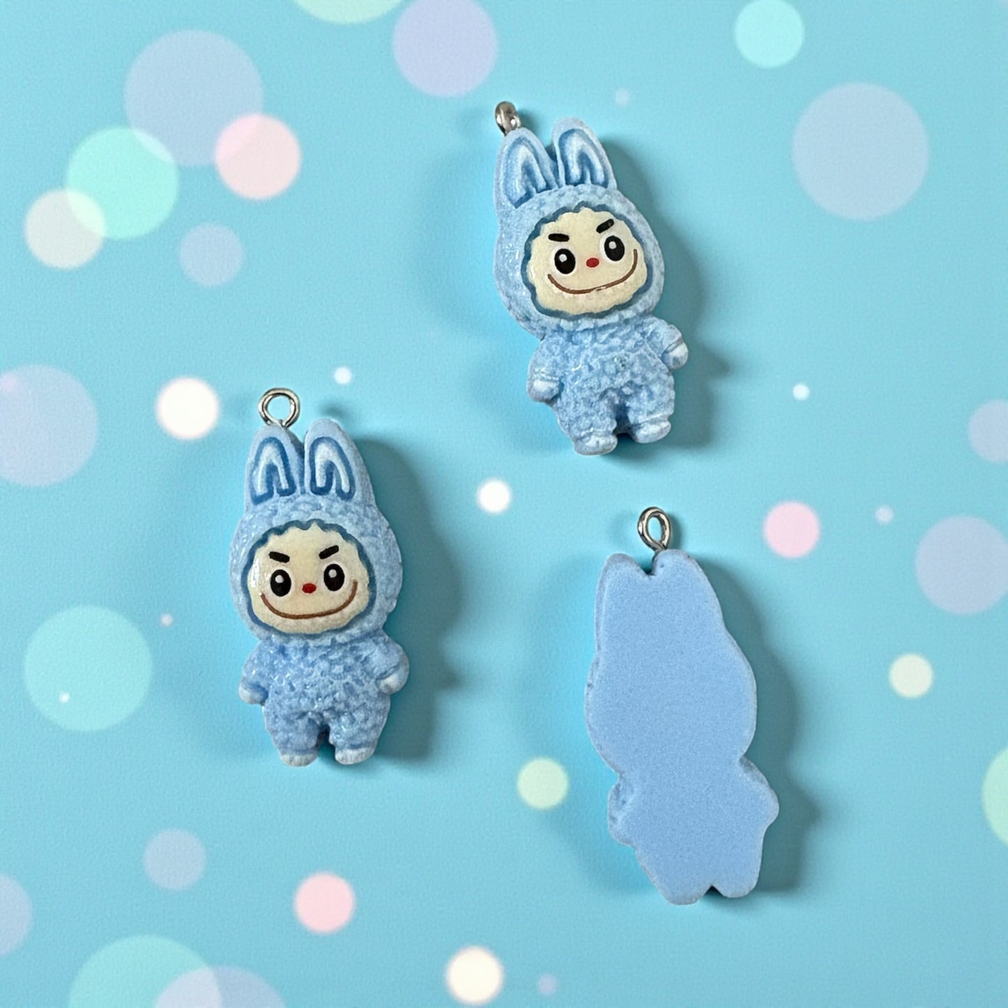 Trending Cute Labubu Silicon Charm 1pc