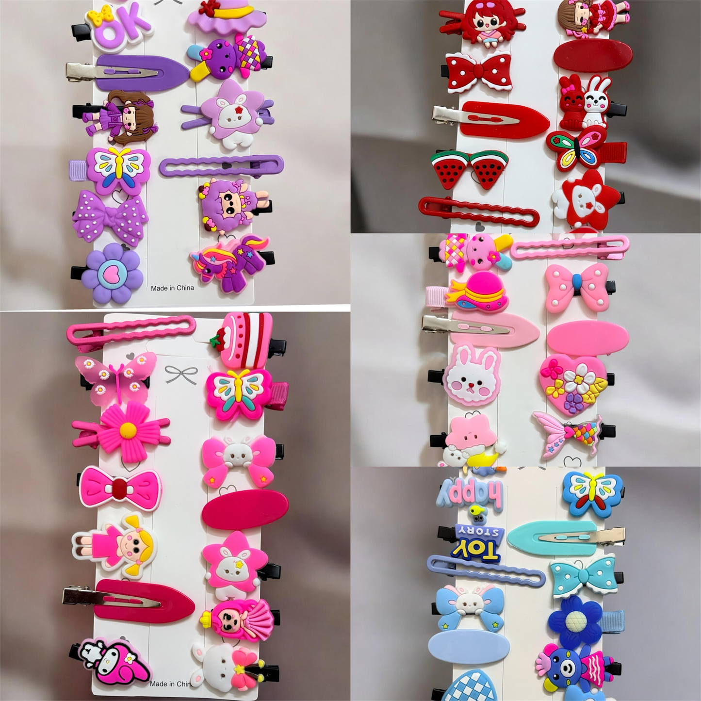 Kids Korean Alligator Clip - Pack of 12 Pcs JHKC100280