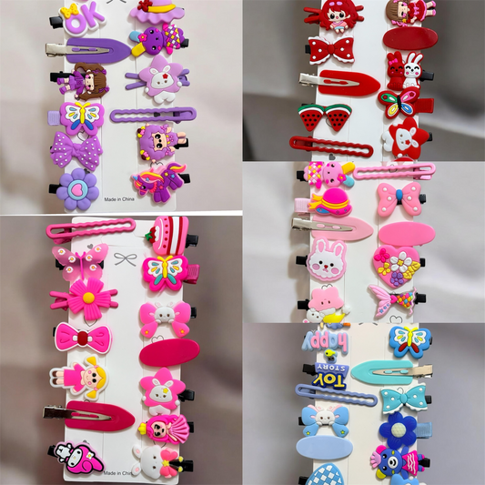Kids Korean Alligator Clip - Pack of 12 Pcs JHKC100280