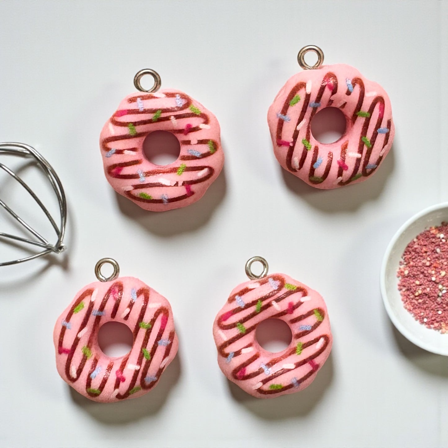 Donut Silicon Charm 1 PC