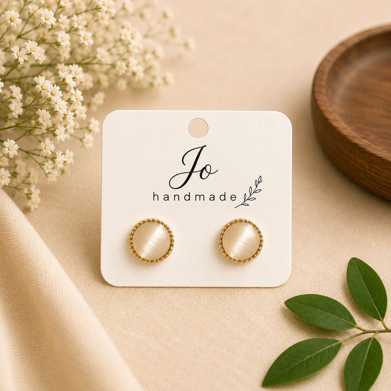 Korean Stud Earrings (JHSTE01)